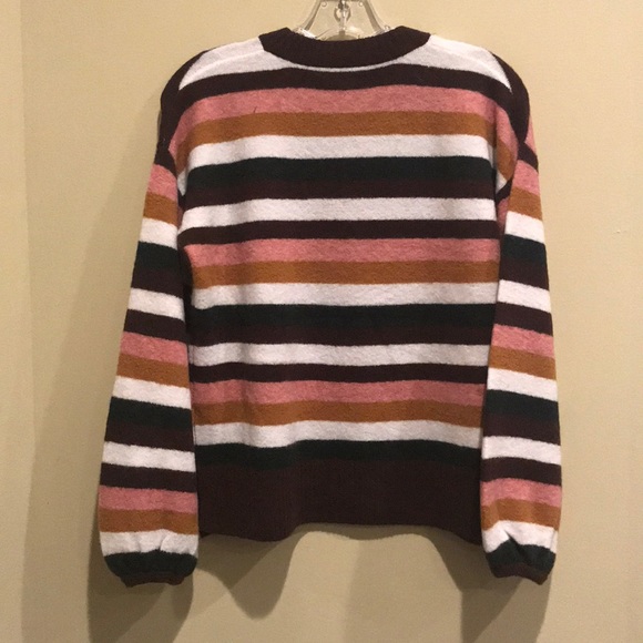 Striped Payton Pullover Sweater In Coziest Yarn Striped Payton Pullover Sweater In Coziest Yarn